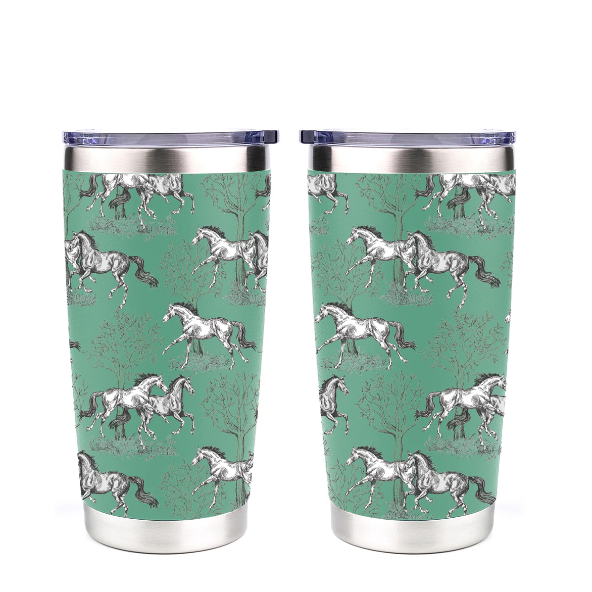 AWST Int'l 20 oz Stainless Steel Tumbler - Lila Toile - Image 2