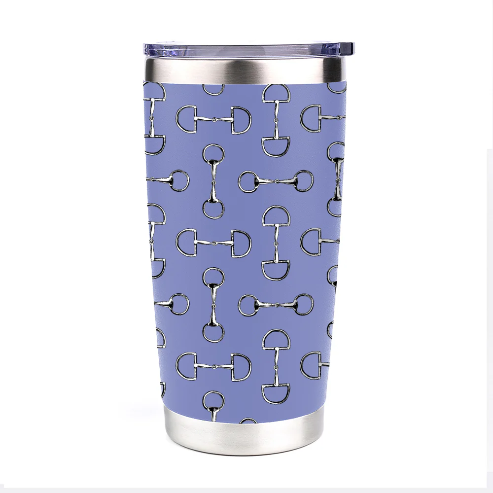 AWST Int'l 20 oz Stainless Steel Tumbler-Lila Vintage Snaffle Bit - Image 2