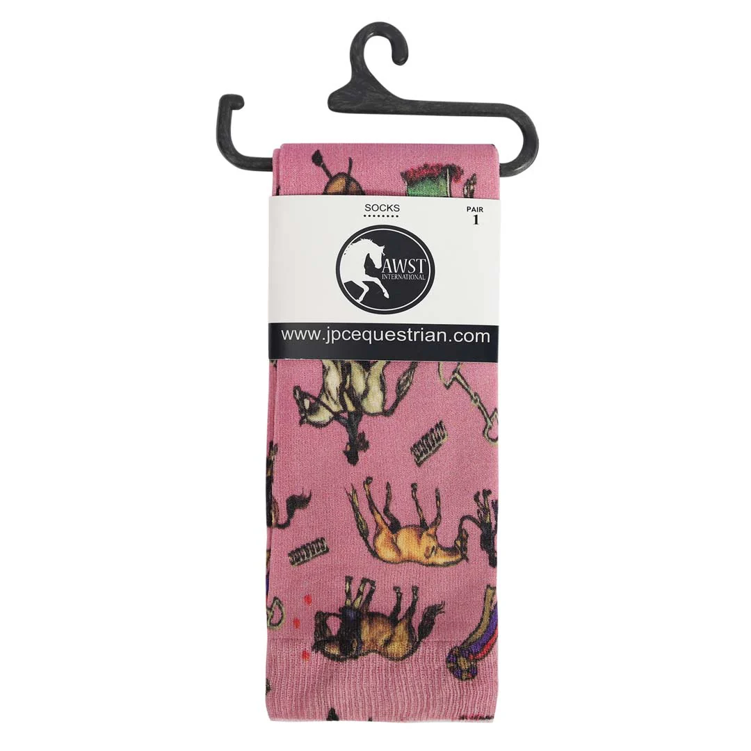 AWST Int'l Children's Lila Hunter Ponies Socks - Image 2