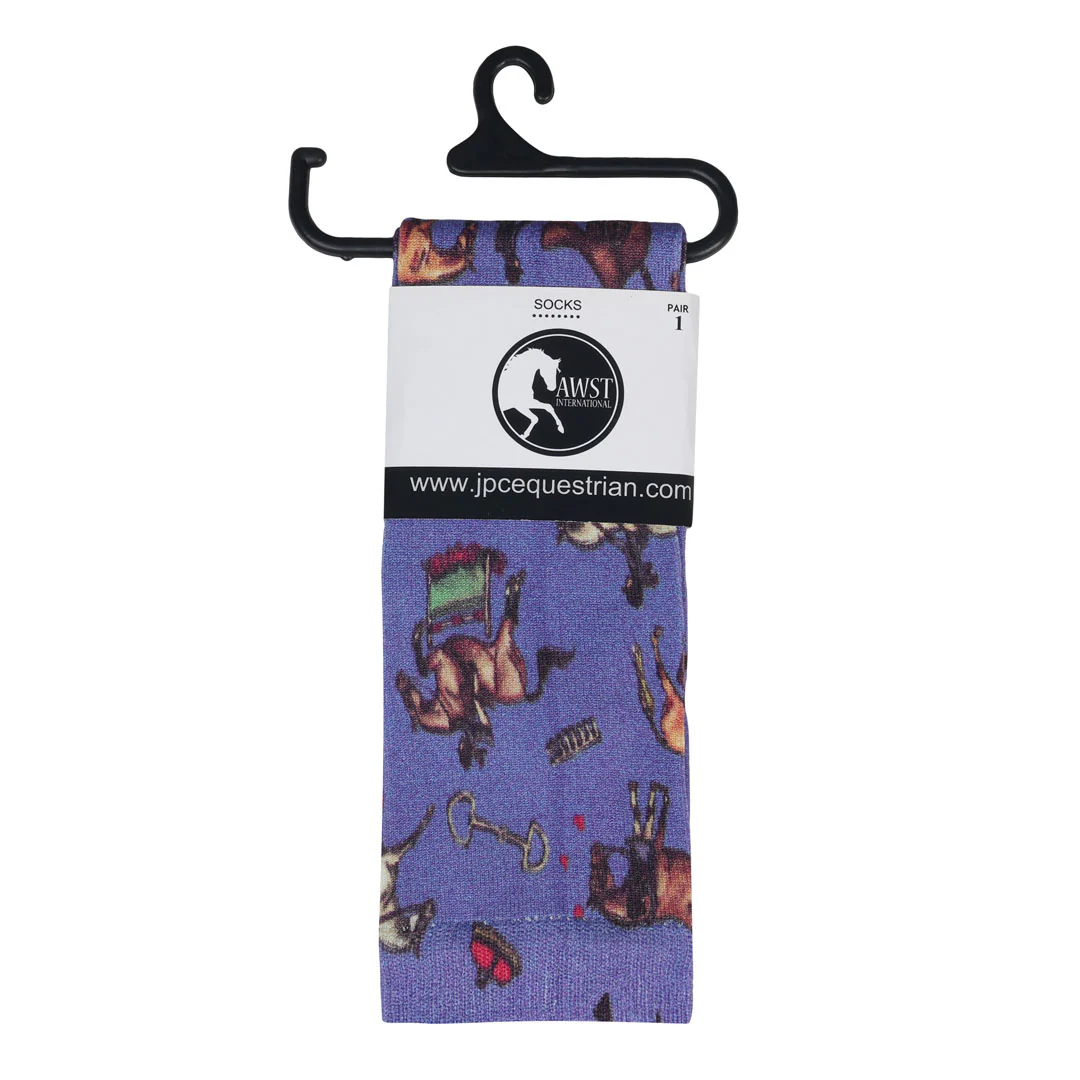 AWST Int'l Children's Lila Hunter Ponies Socks - Image 5