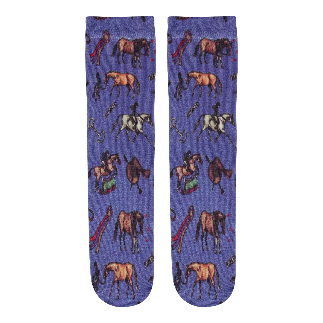 AWST Int'l Children's Lila Hunter Ponies Socks - Image 6