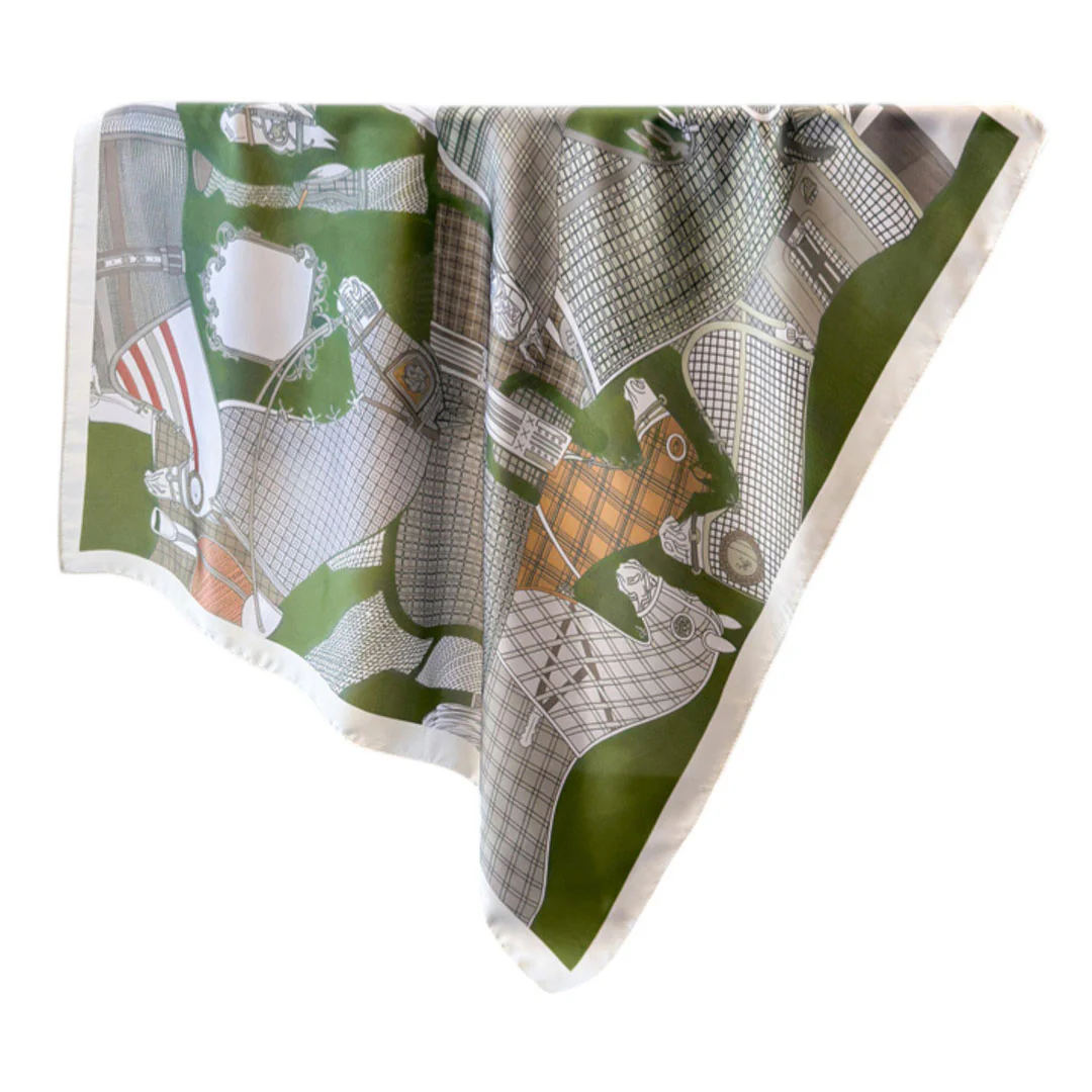 Awst Int'l Horses Gather Scarf 28" x 28" - Image 4