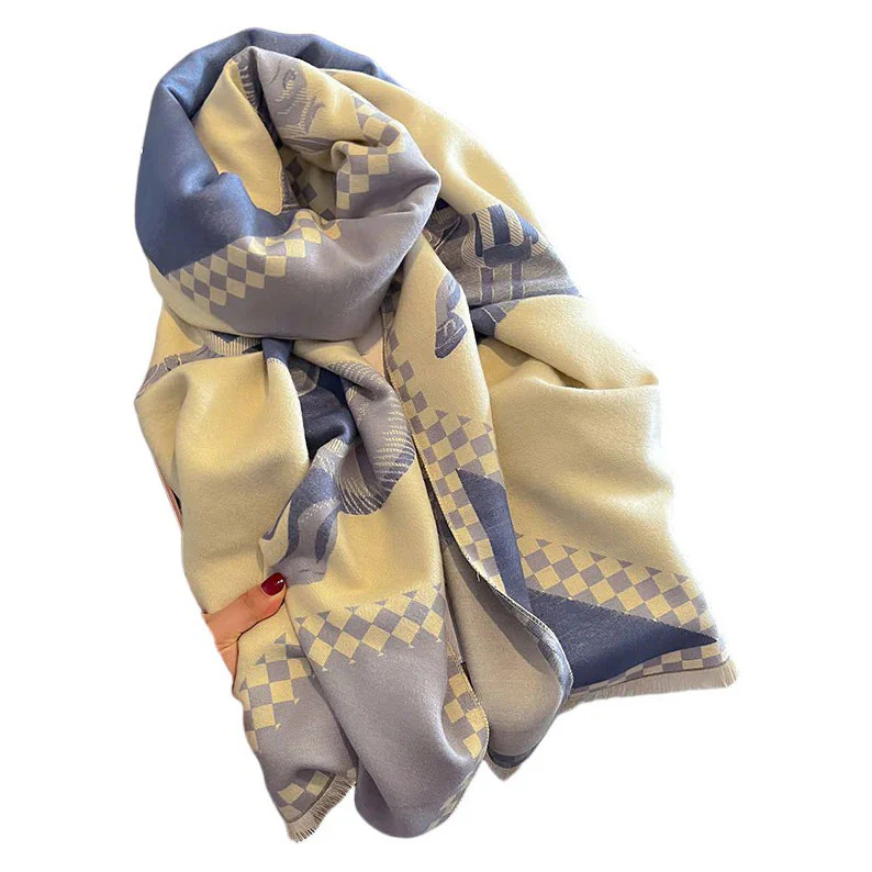 AWST Int'l Horses in Blankets Acrylic Cashmere Scarf - Image 4