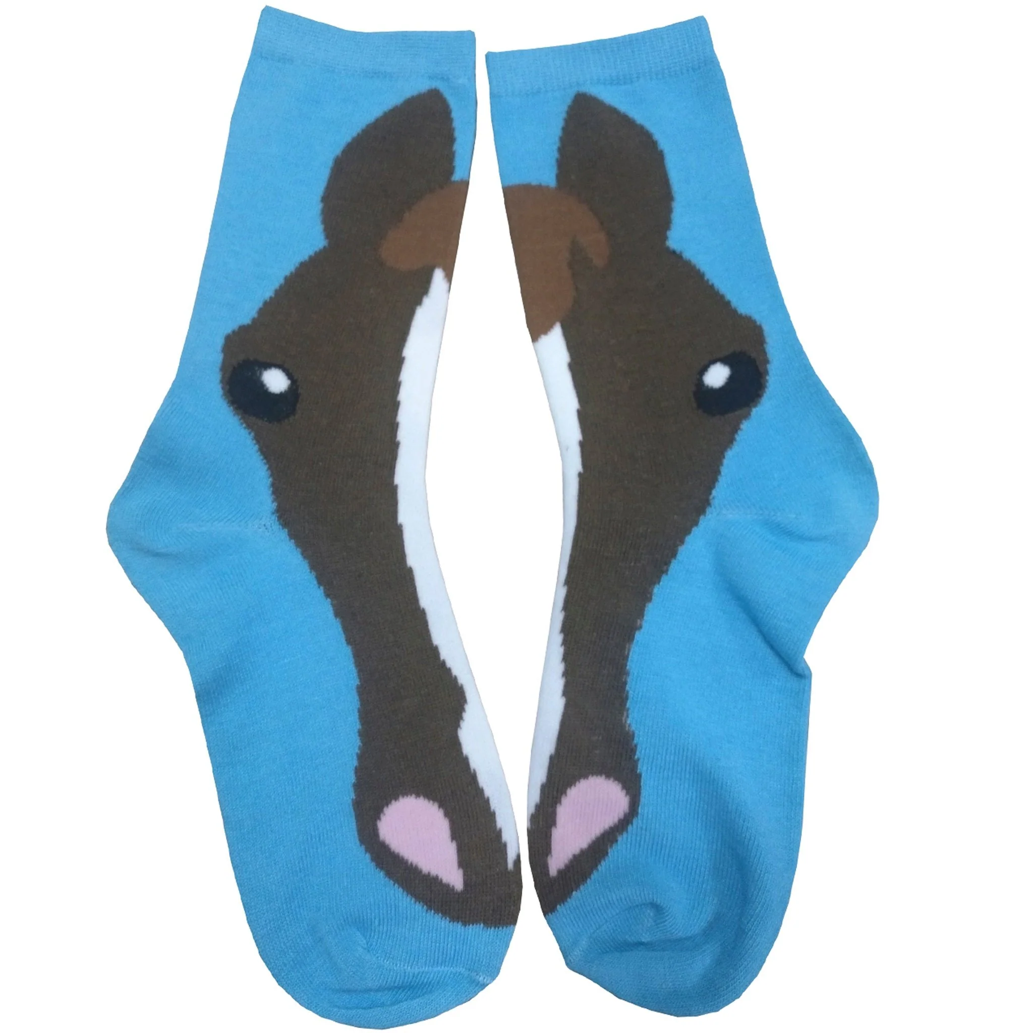 AWST Int'l Ladies' Horse Face Crew Socks- 3 Pack - Image 4