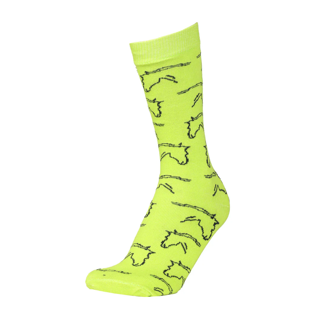 AWST Int'l Ladies Horse Heads Crew Socks - 6 pack - Image 11