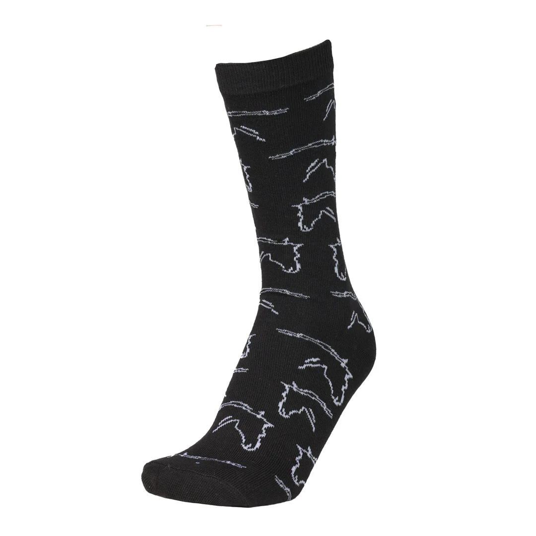 AWST Int'l Ladies Horse Heads Crew Socks - 6 pack - Image 13