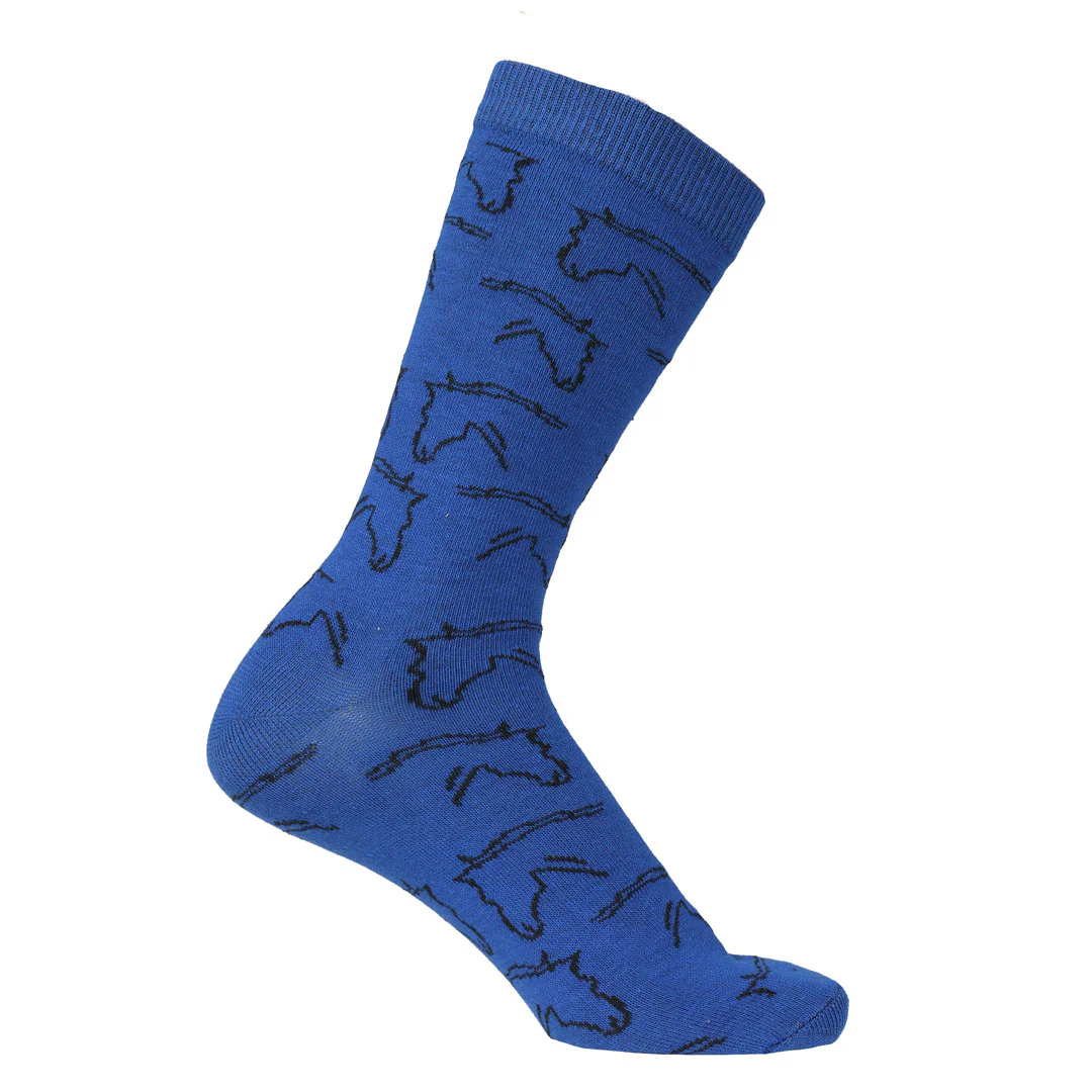 AWST Int'l Ladies Horse Heads Crew Socks - 6 pack - Image 6