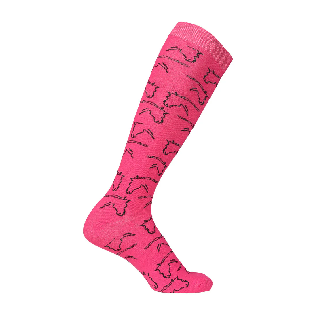 AWST Int'l Ladies Horse Heads Knee Socks - 6 pack - Image 10