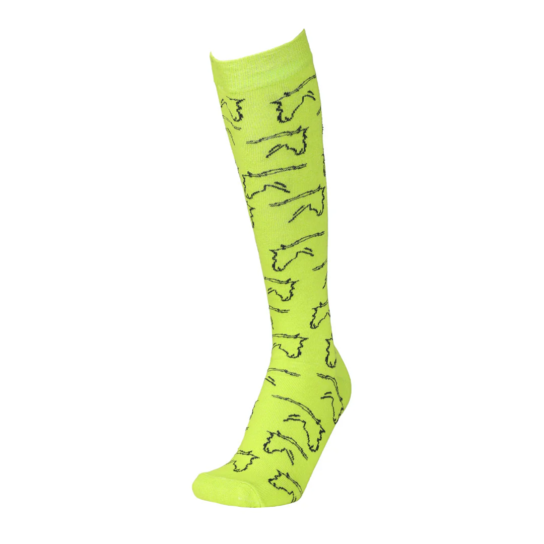 AWST Int'l Ladies Horse Heads Knee Socks - 6 pack - Image 11