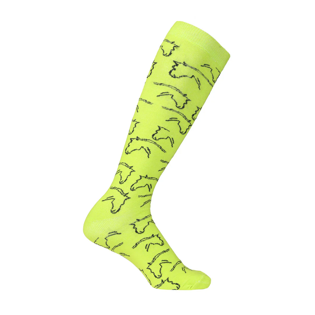 AWST Int'l Ladies Horse Heads Knee Socks - 6 pack - Image 12