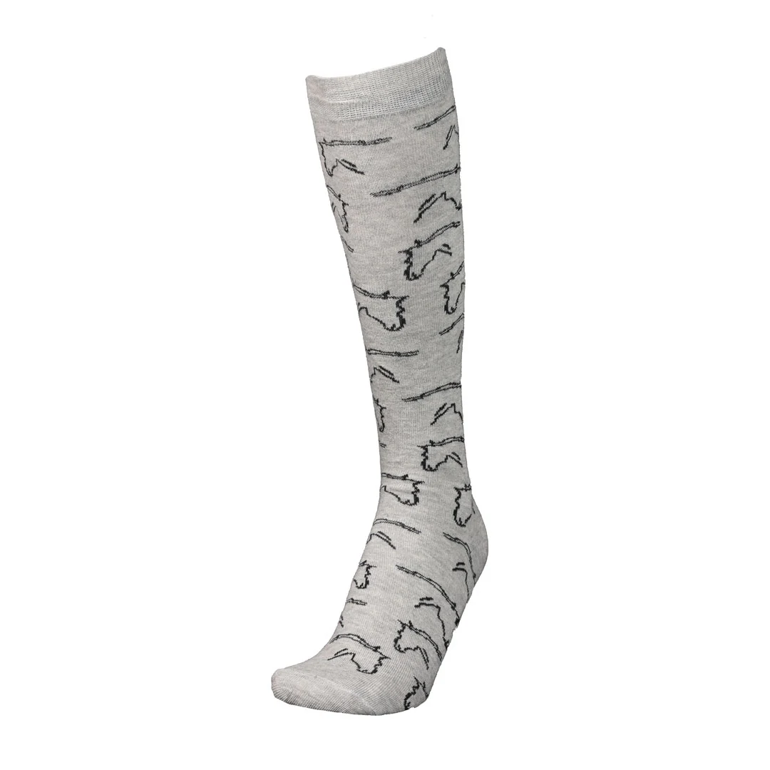 AWST Int'l Ladies Horse Heads Knee Socks - 6 pack - Image 4