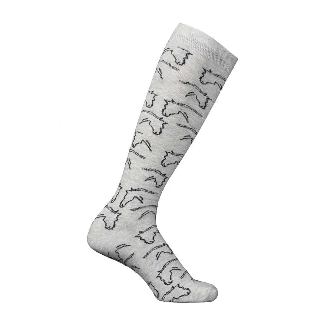 AWST Int'l Ladies Horse Heads Knee Socks - 6 pack - Image 5