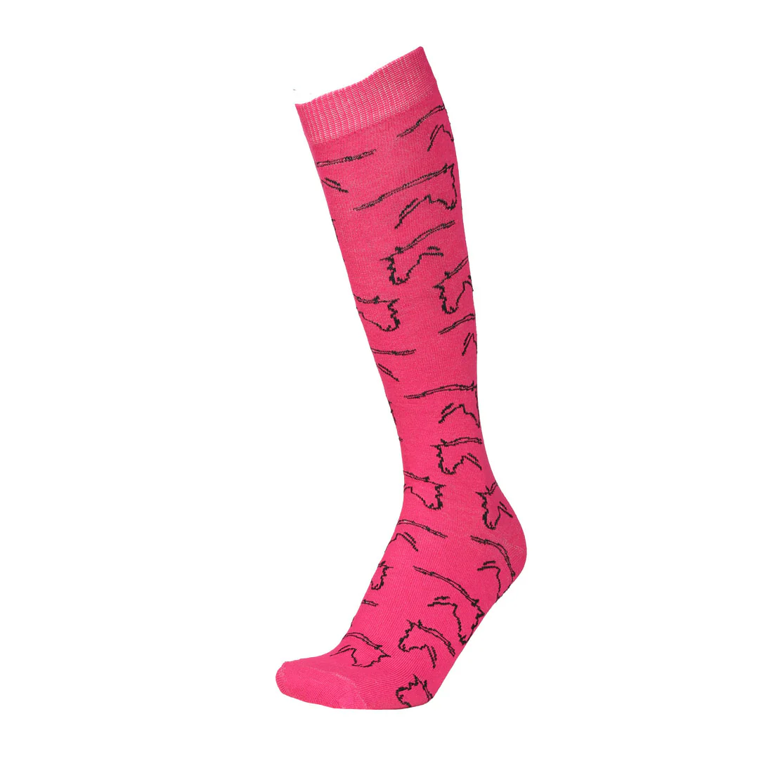 AWST Int'l Ladies Horse Heads Knee Socks - 6 pack - Image 9