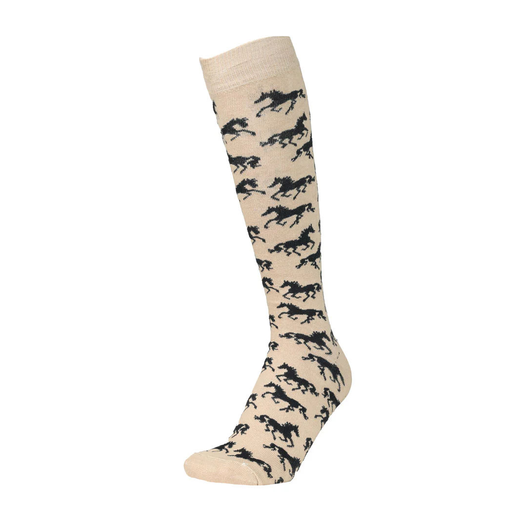 AWST Int'l Ladies "Lila" Galloping Horses Knee Socks - 6 Pack - Image 13