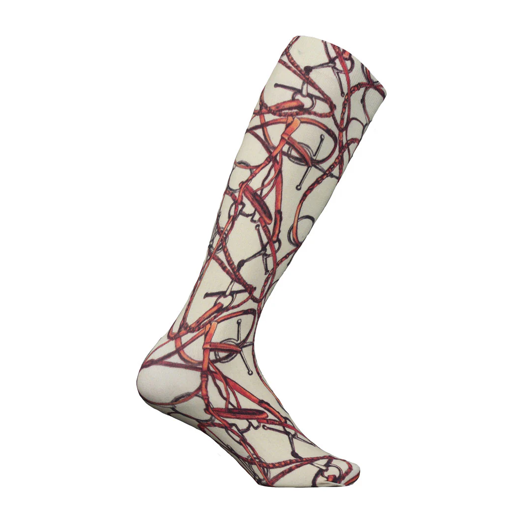 AWST Int'l Ladies "Lila" Snaffle Bridles Socks - 3 Pack - Image 5