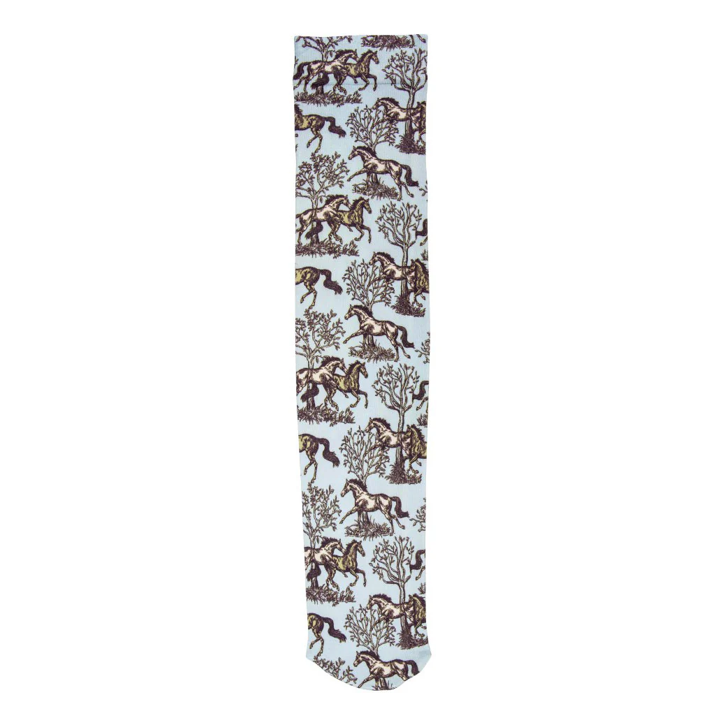 AWST Int'l Lila Blue Toile Socks - Image 2