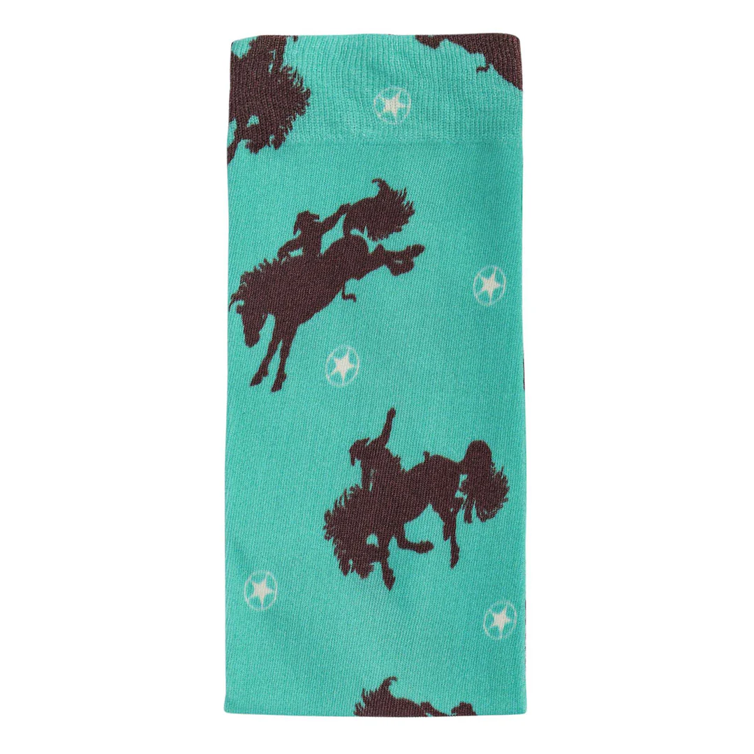 AWST Int'l Lila Bucking Horses Socks - Image 2