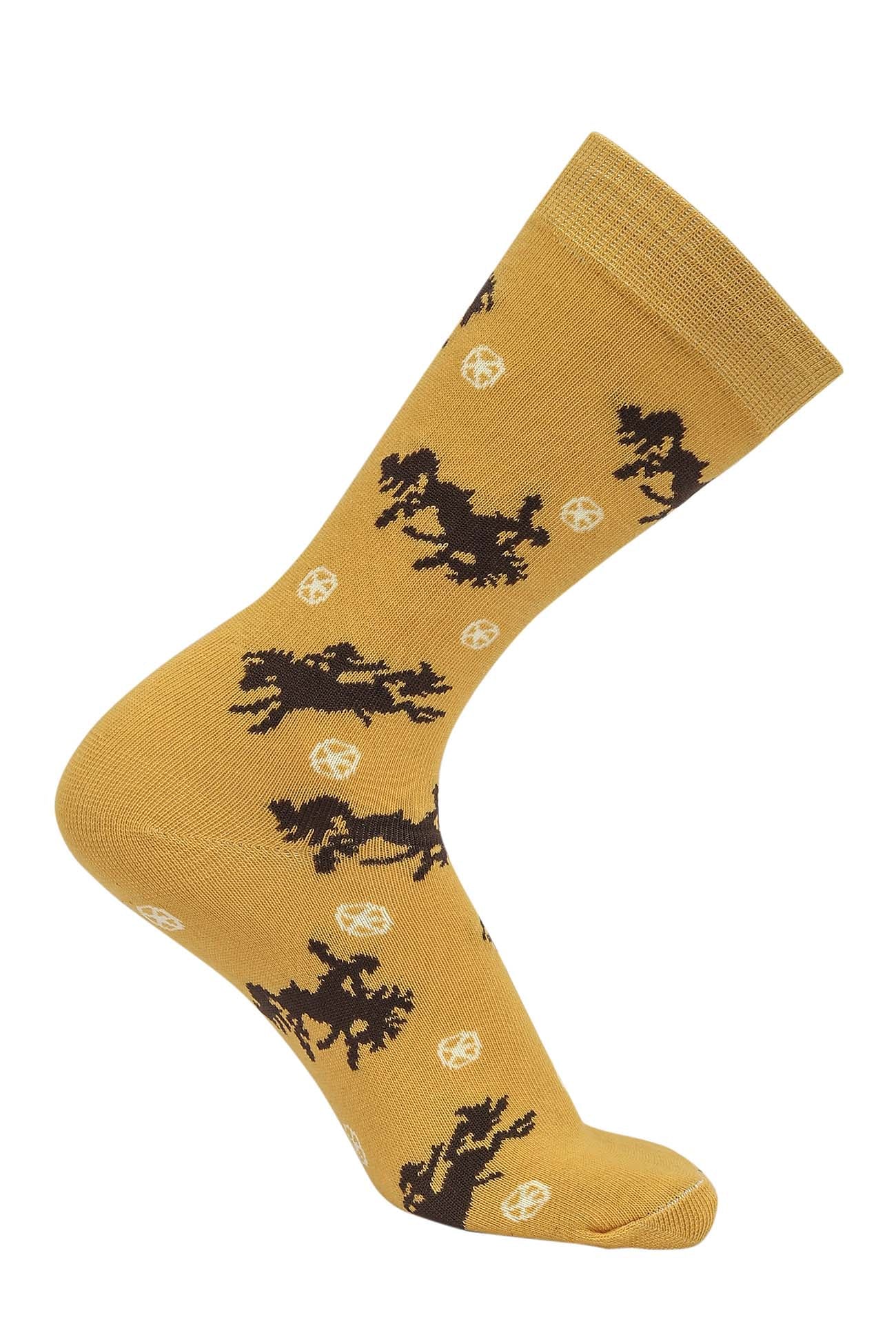 AWST Int'l Lila Bucking Horses Socks 6-pack - Image 11