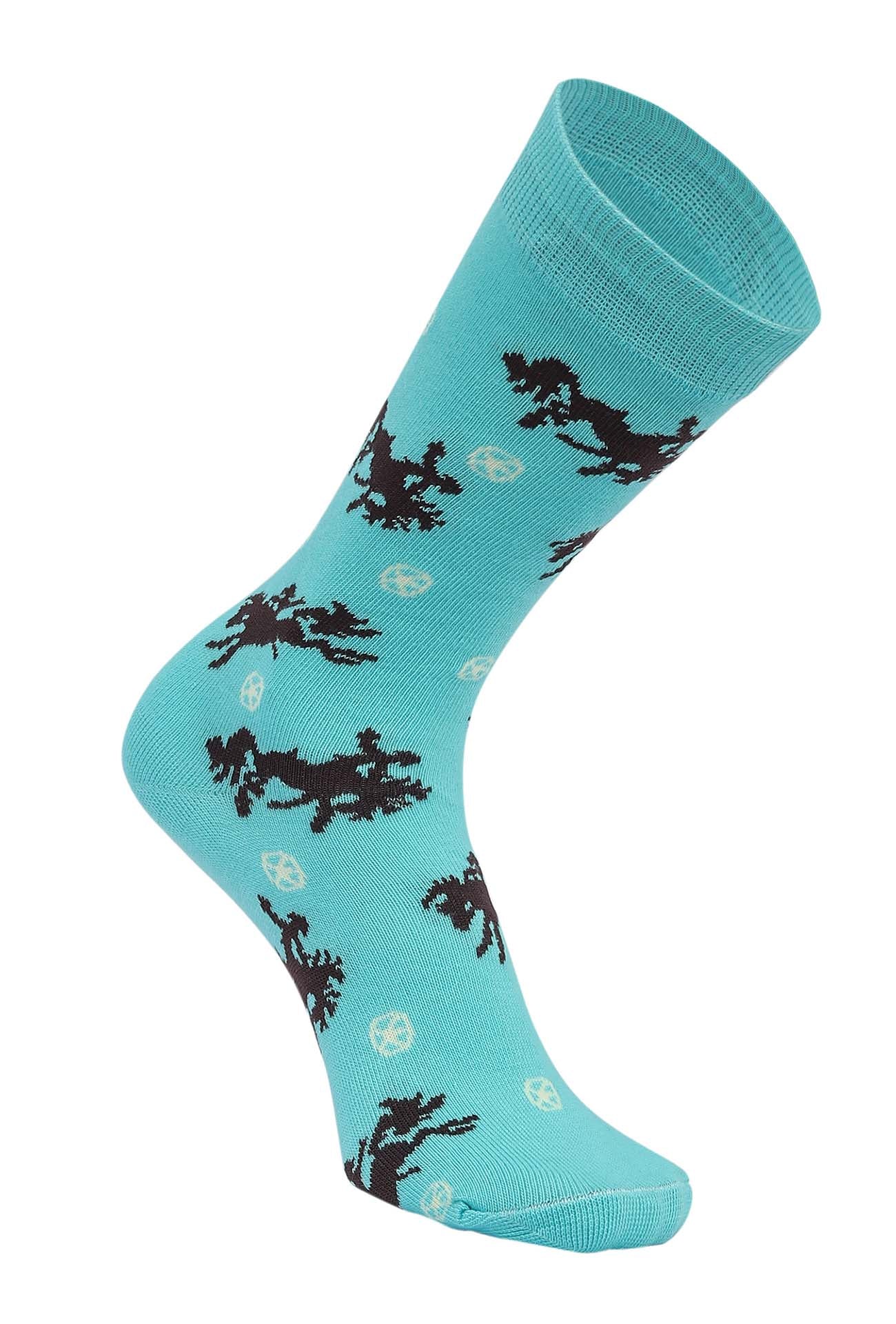 AWST Int'l Lila Bucking Horses Socks 6-pack - Image 14