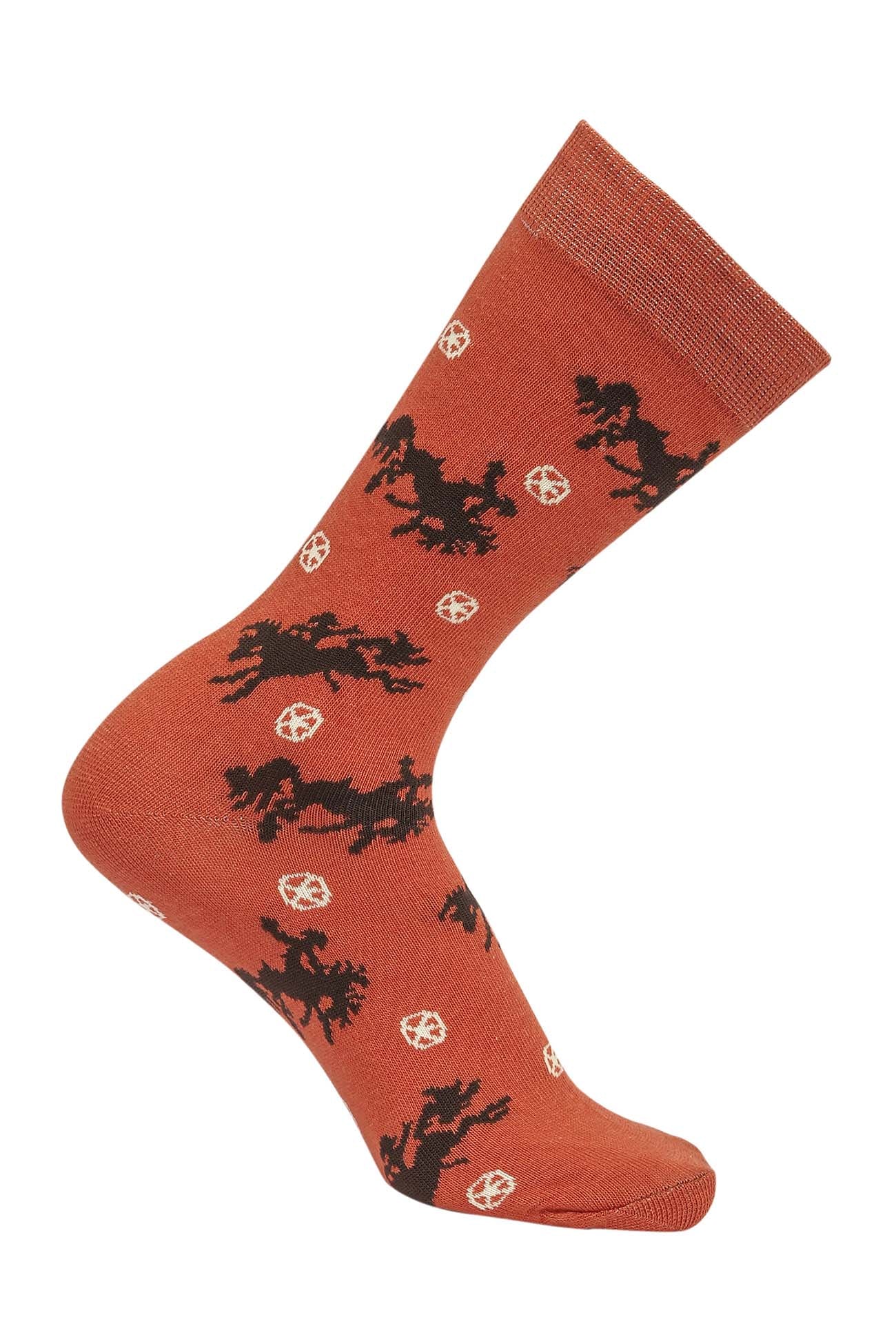 AWST Int'l Lila Bucking Horses Socks 6-pack - Image 7