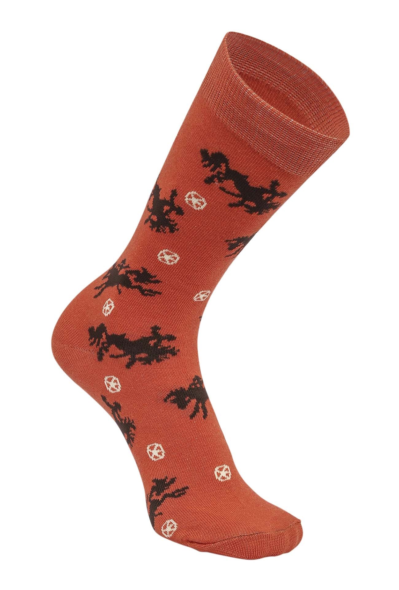 AWST Int'l Lila Bucking Horses Socks 6-pack - Image 8