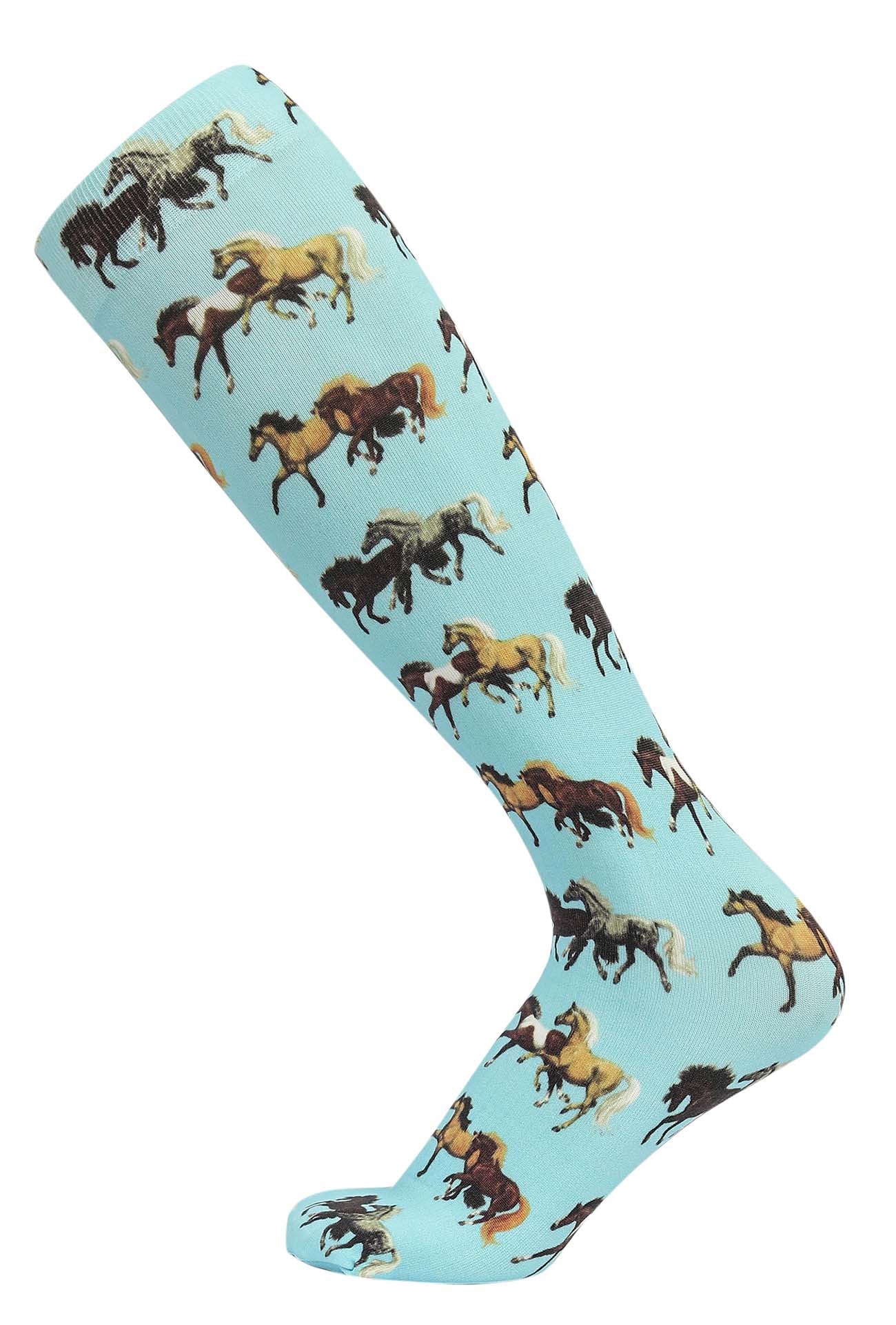 AWST Int'l Lila Horse Pairs Socks- 3 pack - Image 14