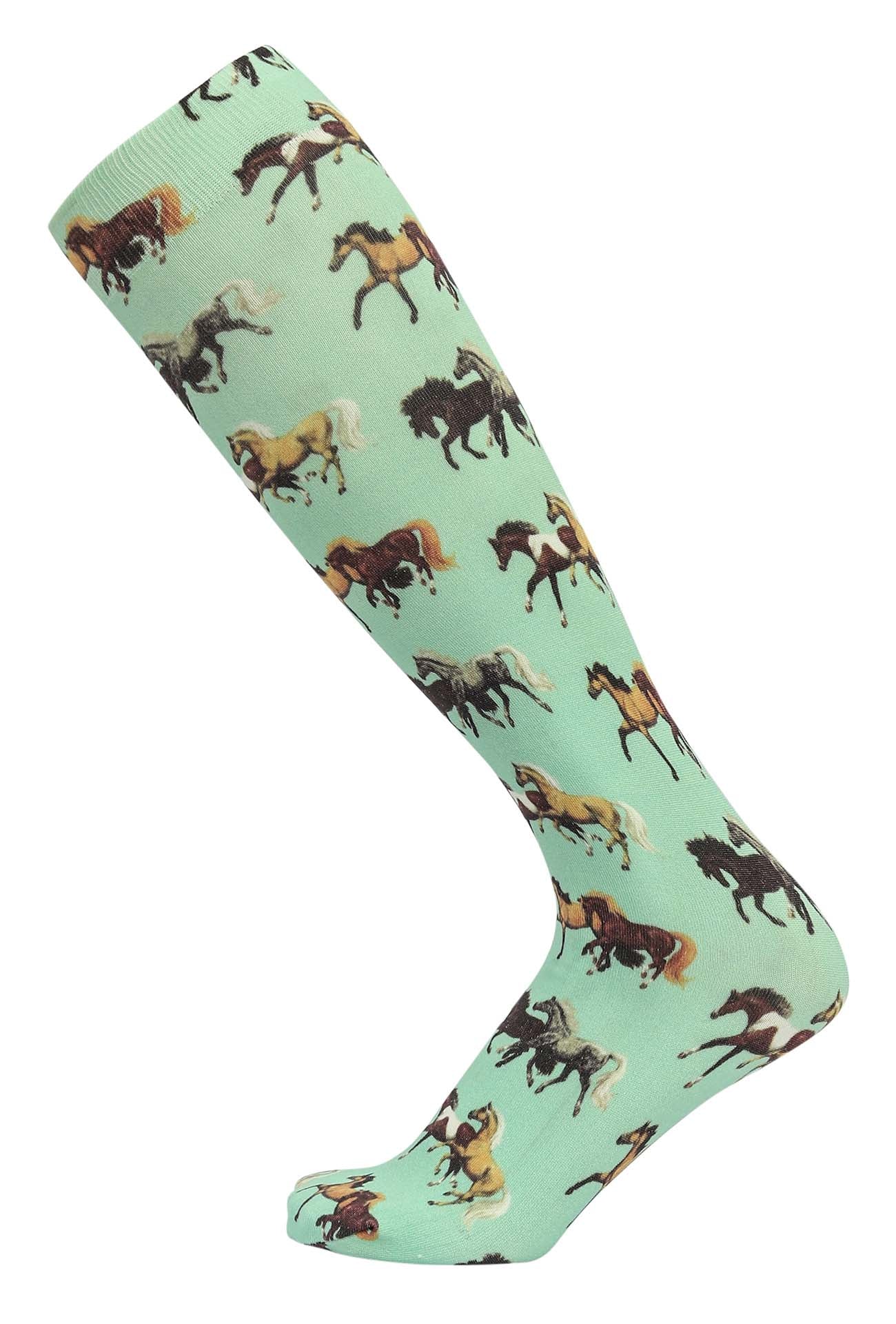 AWST Int'l Lila Horse Pairs Socks- 3 pack - Image 3