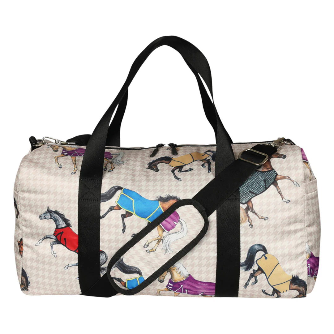 AWST Int'l Lila Horses in Blankets Gear Bag - Image 2