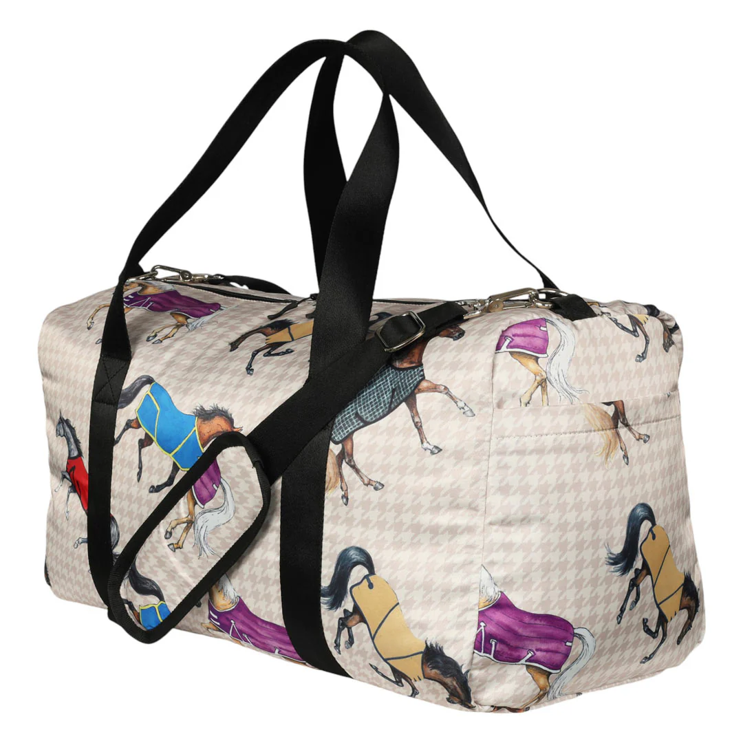 AWST Int'l Lila Horses in Blankets Gear Bag - Image 3