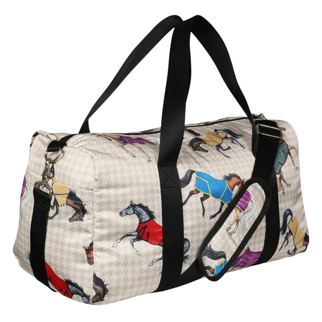 AWST Int'l Lila Horses in Blankets Gear Bag - Image 5