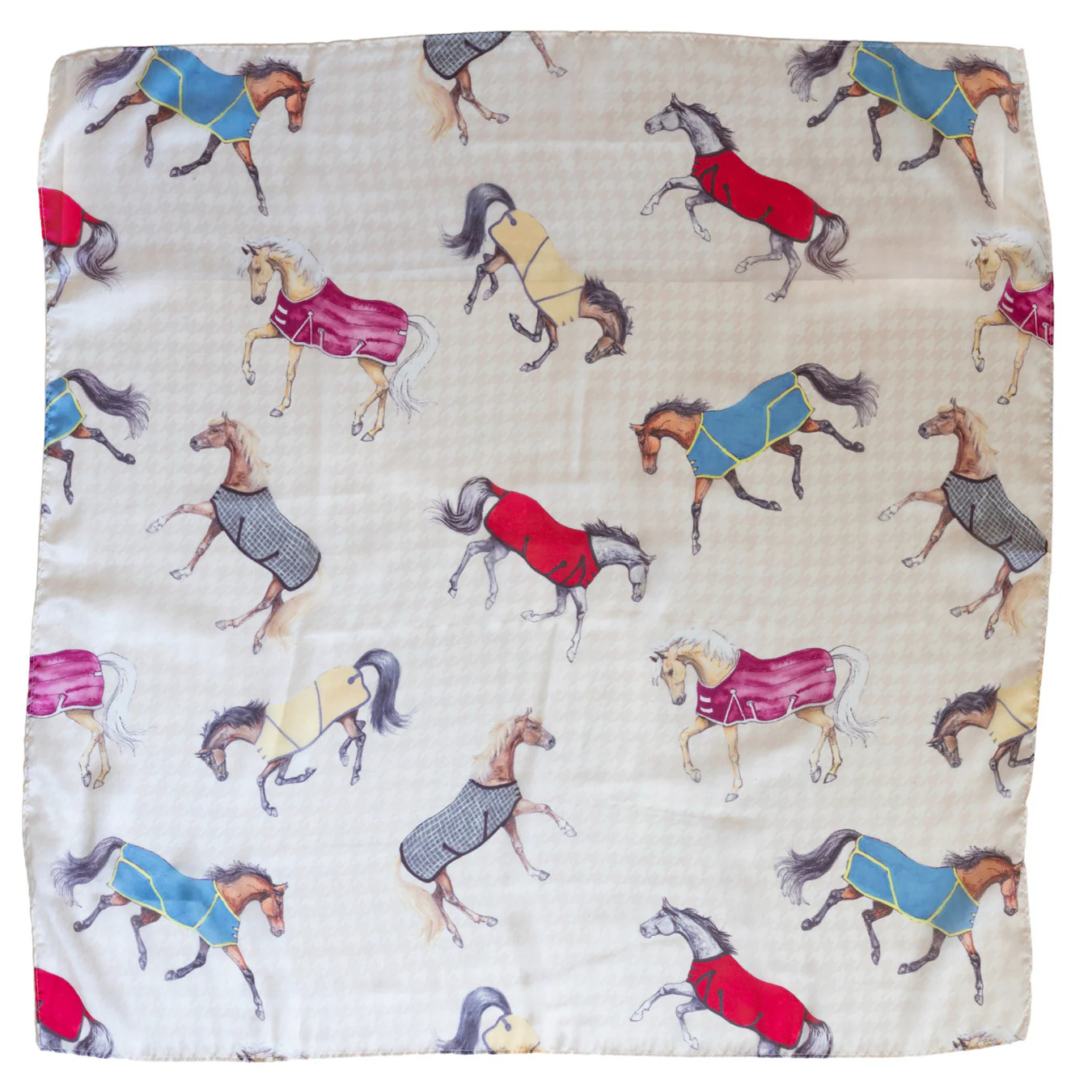AWST Int'l Lila Horses in Blankets Scarf -36" - Image 2