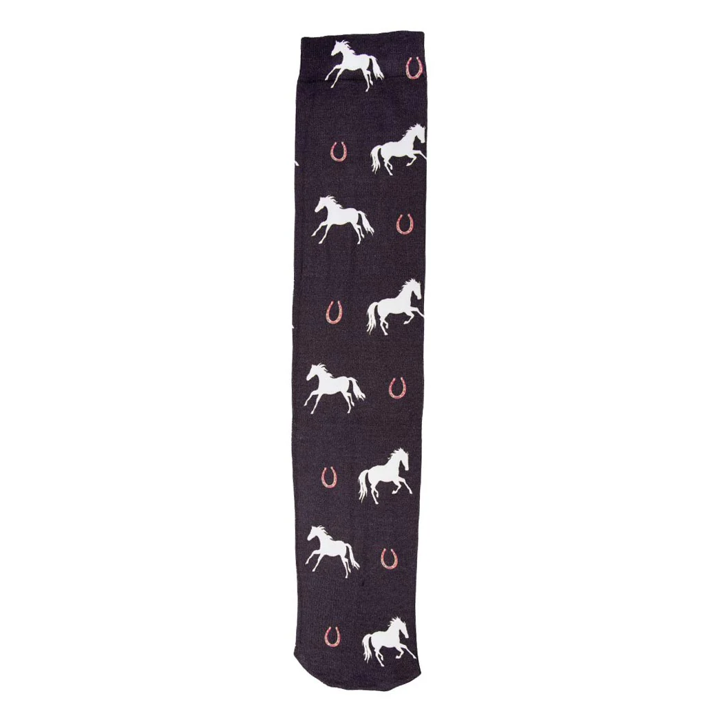 AWST Int'l Lila Large Horses and Horseshoes Socks - Image 2