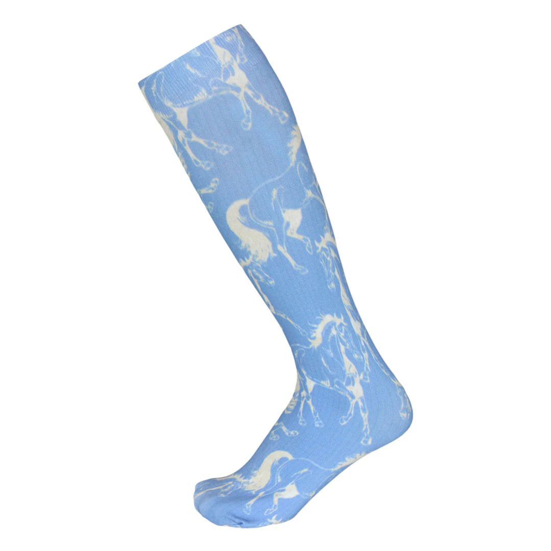 AWST Int'l Lila Linear Horse Socks - Image 3