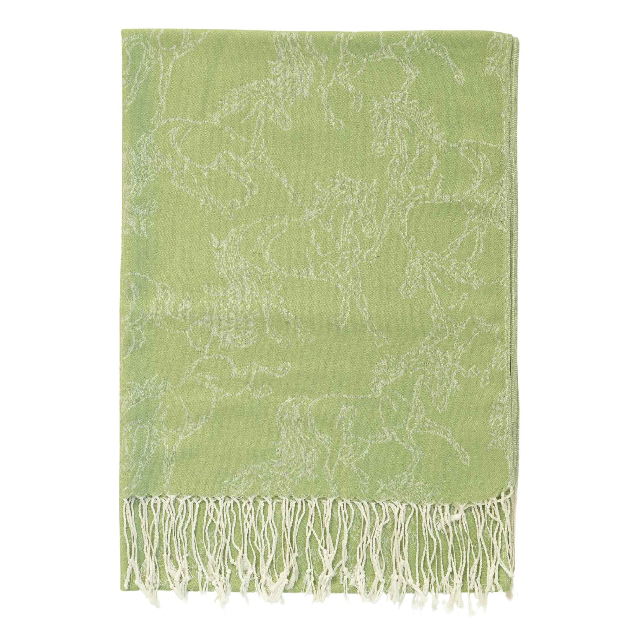 AWST Int'l Lila Linear Horses Pashmina Scarf - Image 7