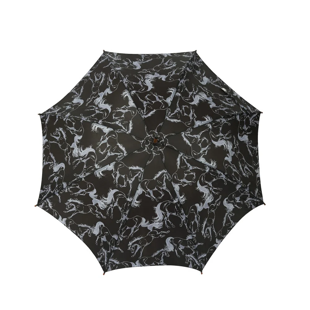 AWST Int'l Lila Umbrella - Linear Horses - Image 3