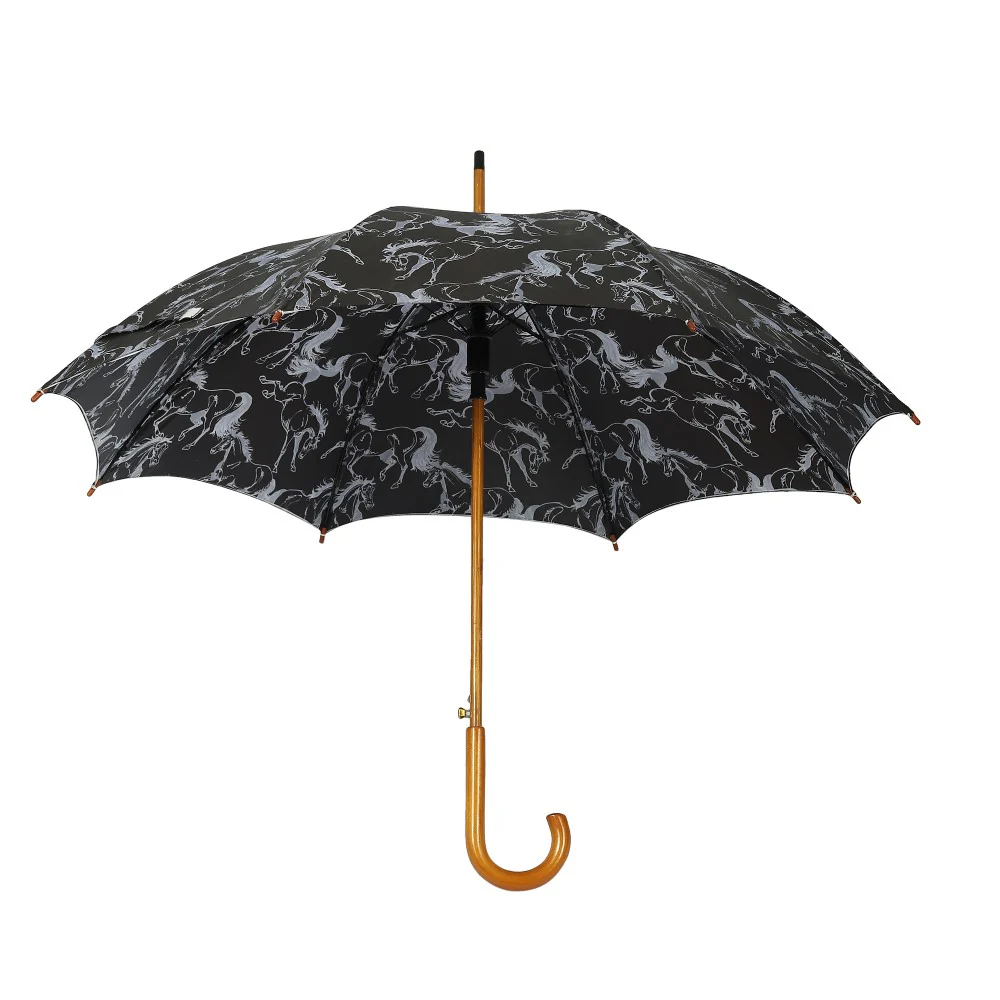 AWST Int'l Lila Umbrella - Linear Horses - Image 5