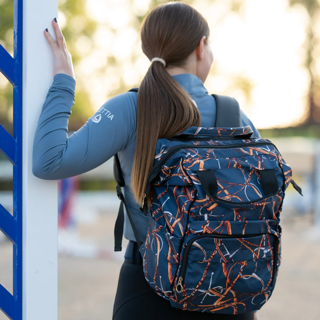 AWST Int'l Lila Snaffle Bit Bridles Backpack and Laptop Case - Image 3