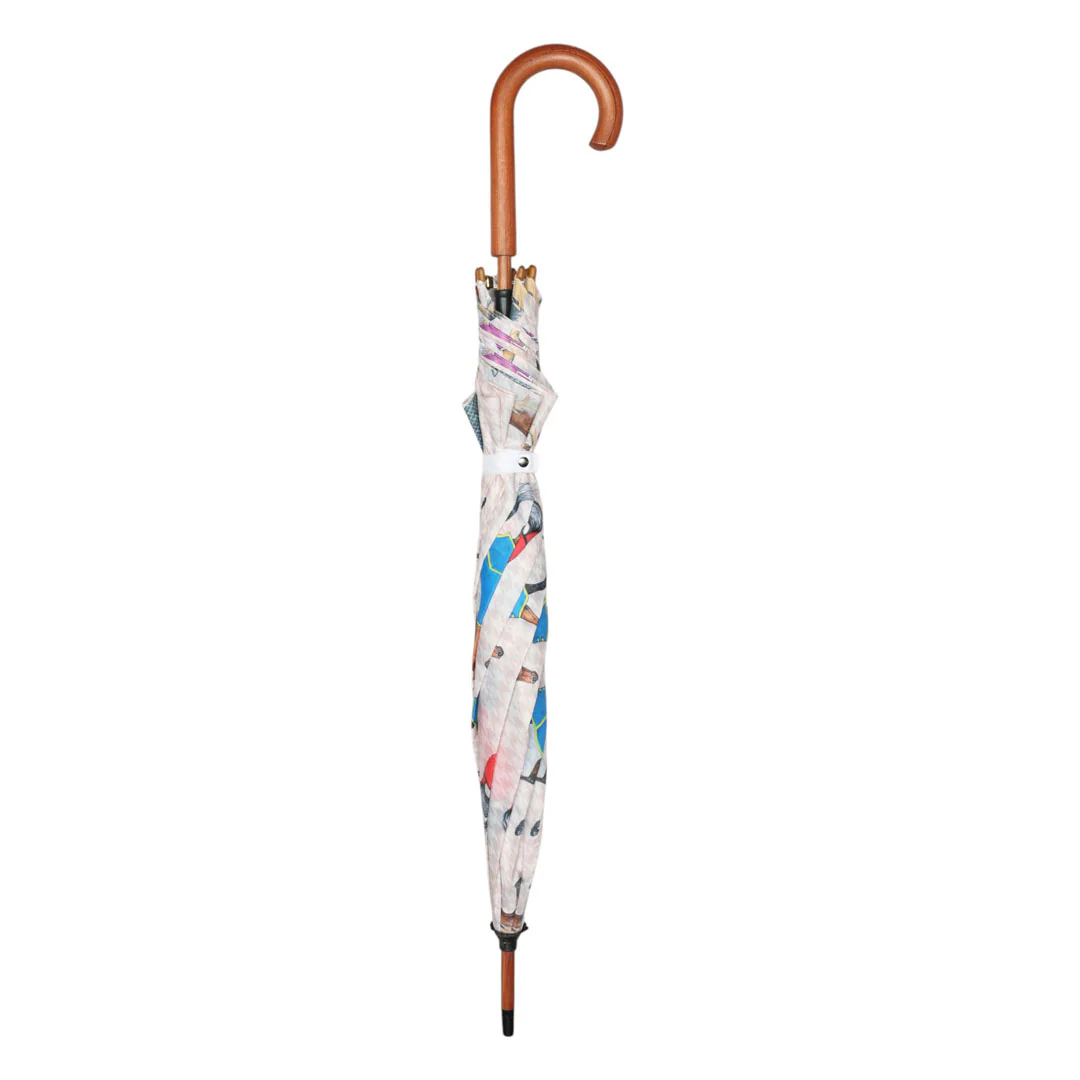 AWST Int'l Lila Umbrella-Horses in Blankets - Image 3