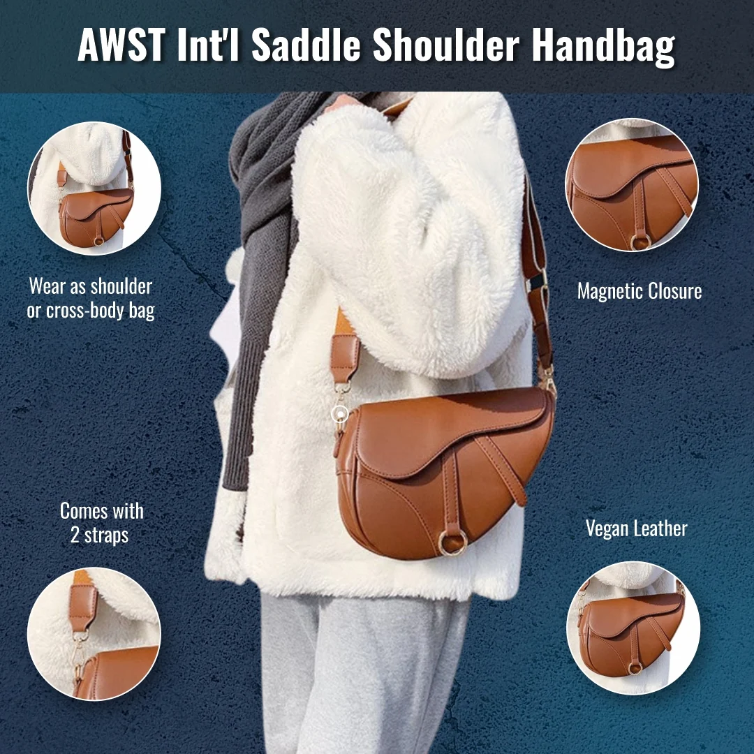 AWST Int'l  Saddle Shoulder Handbag - Image 6