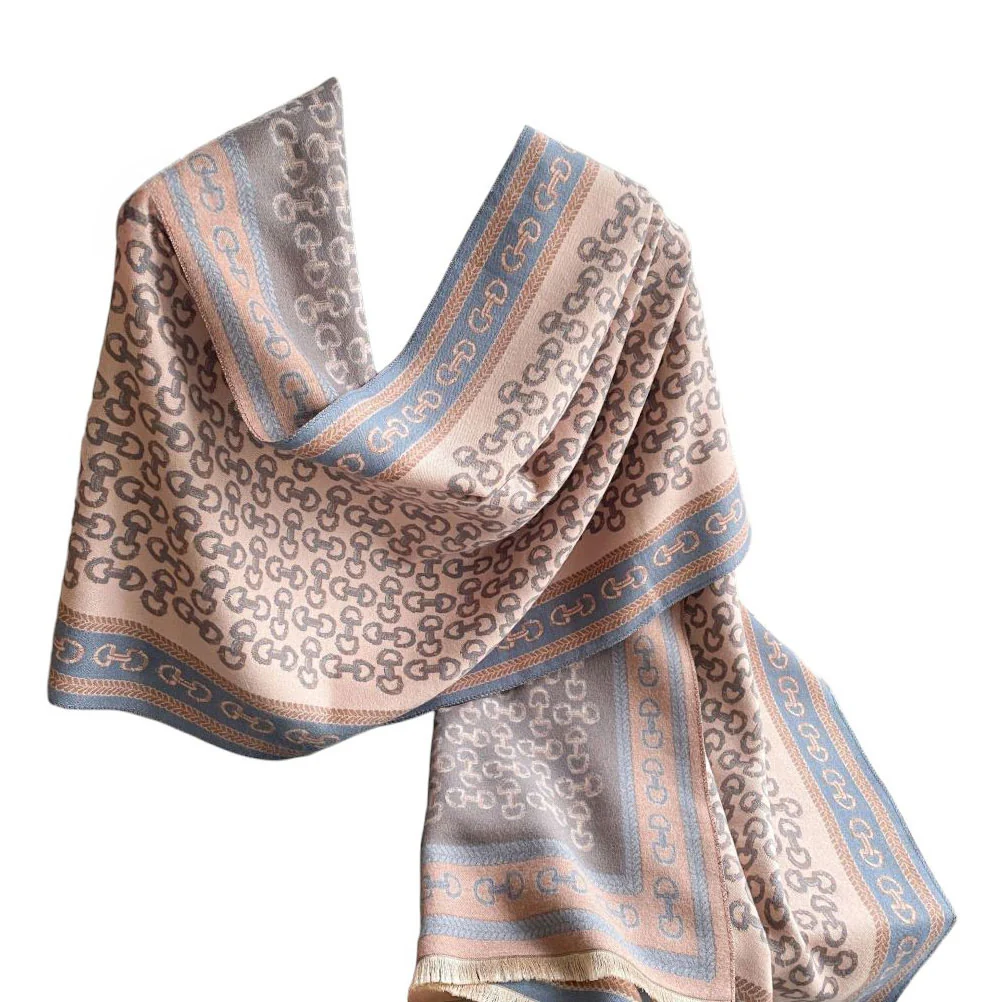 AWST Int'l Snaffle Bit Acrylic Cashmere Scarf - Image 2