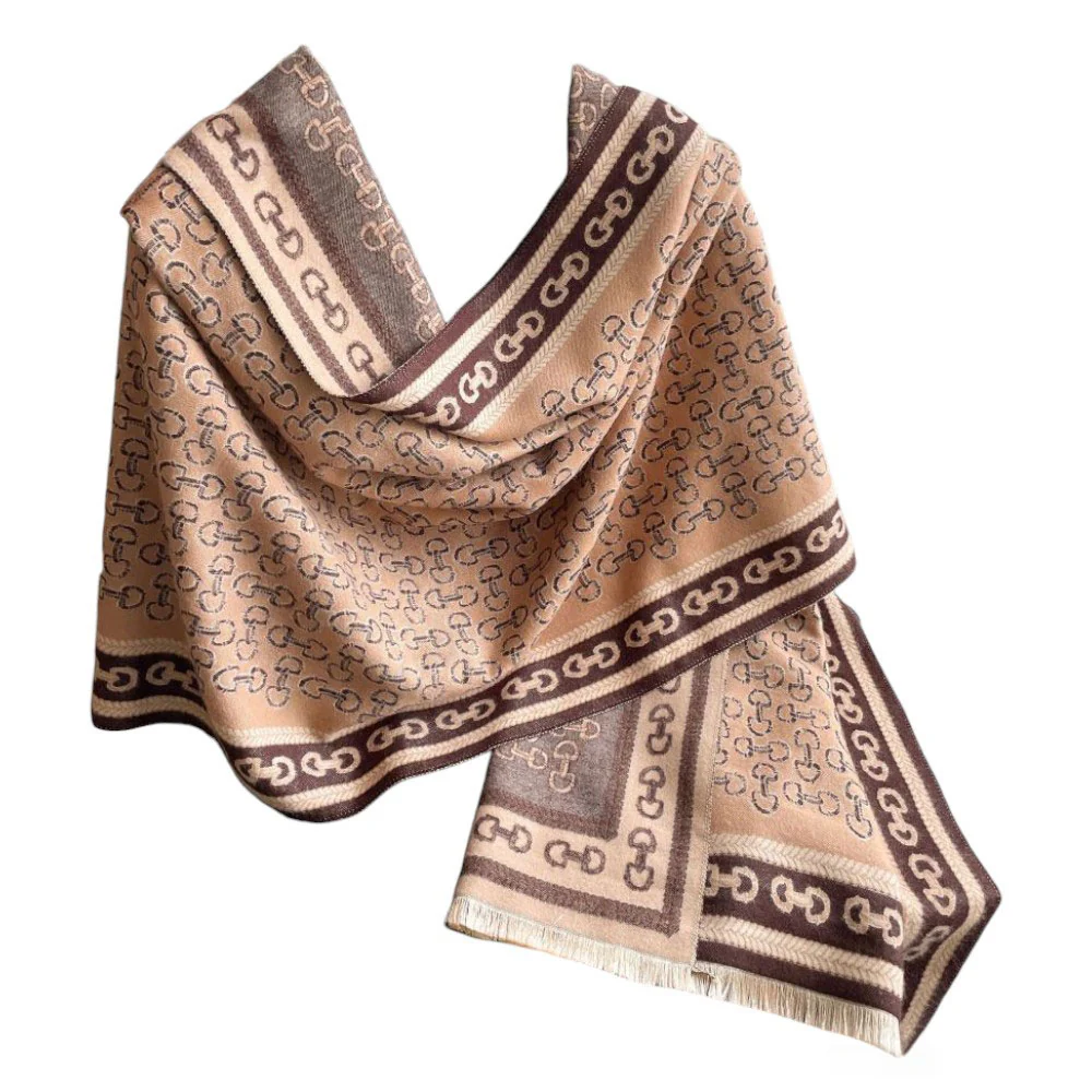 AWST Int'l Snaffle Bit Acrylic Cashmere Scarf - Image 3