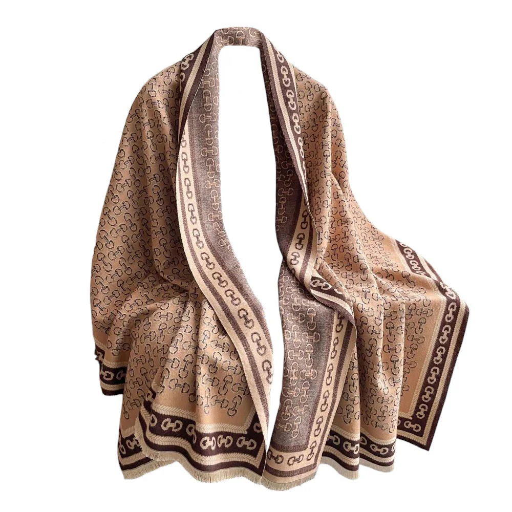 AWST Int'l Snaffle Bit Acrylic Cashmere Scarf - Image 4