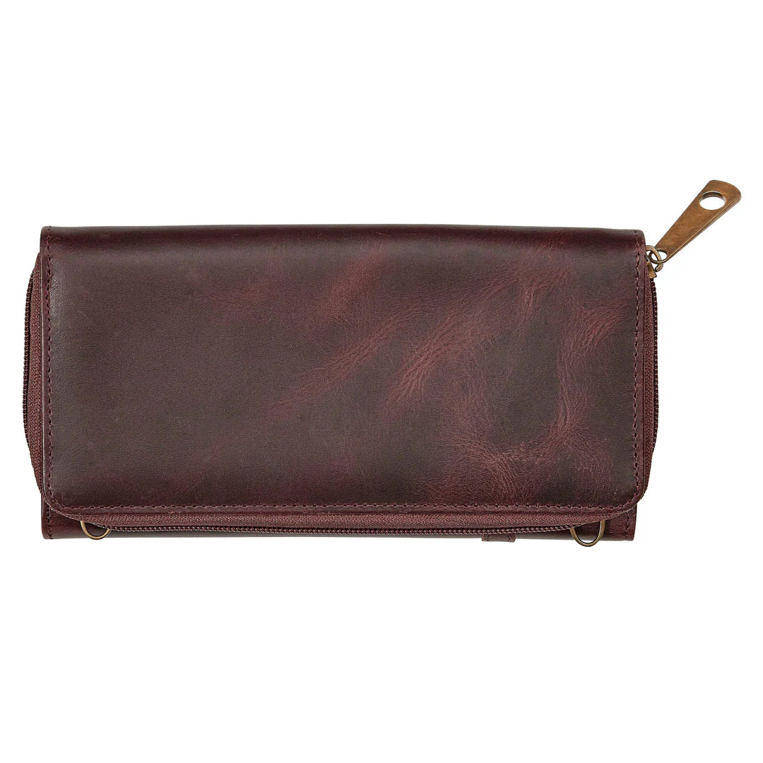 AWST Int'l Snaffle Bit Leather Cross Body Wallet - Image 5