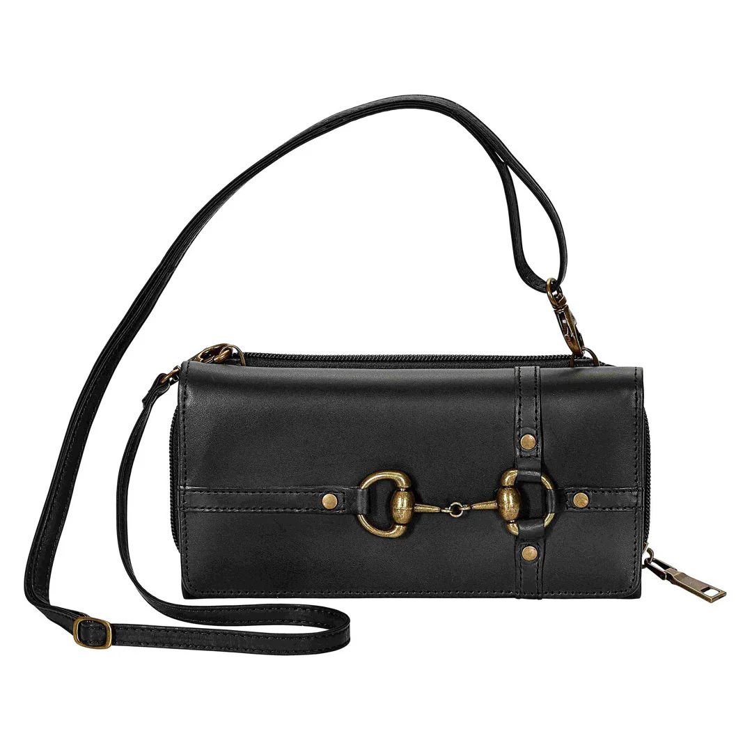 AWST Int'l Snaffle Bit Leather Cross Body Wallet - Image 6