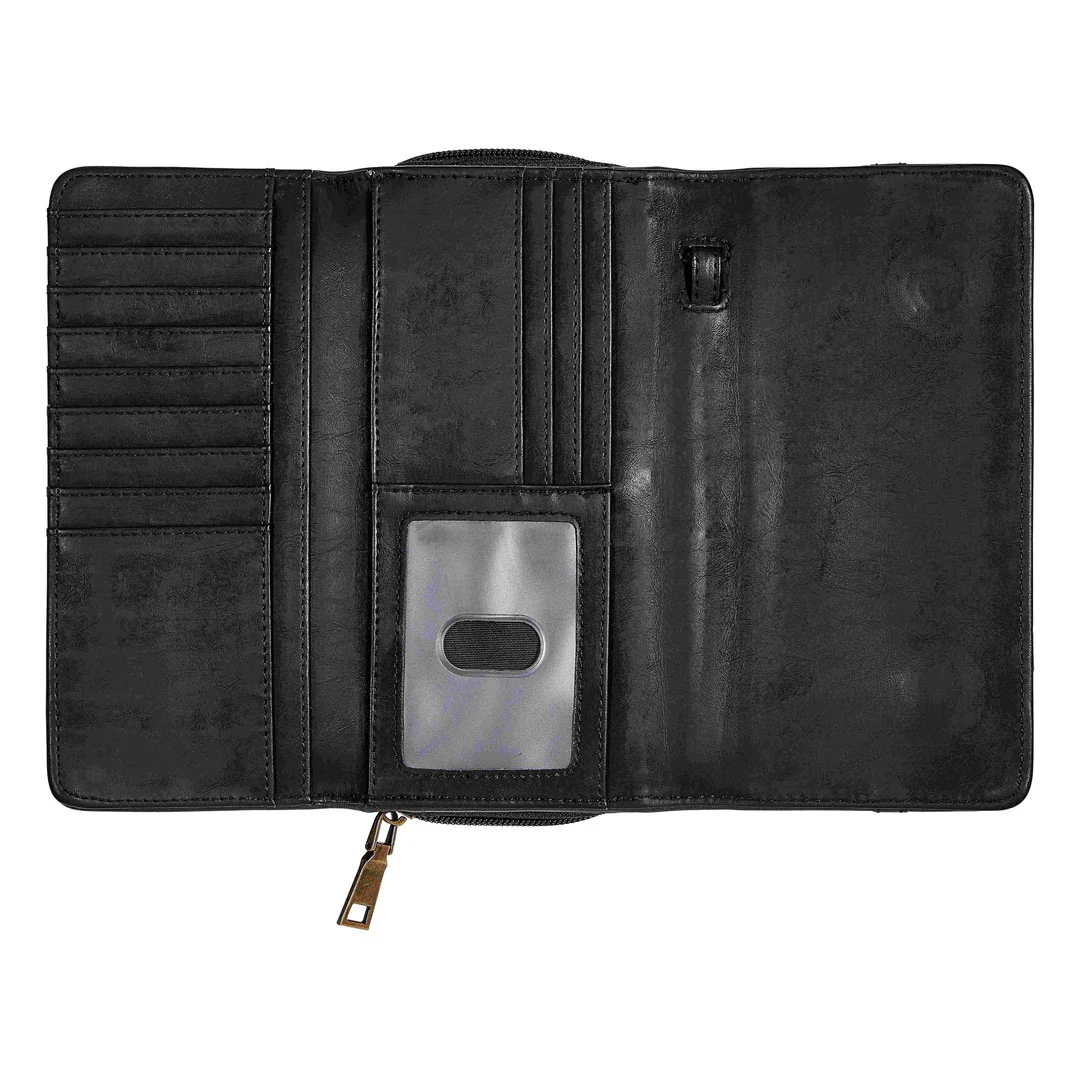 AWST Int'l Snaffle Bit Leather Cross Body Wallet - Image 7