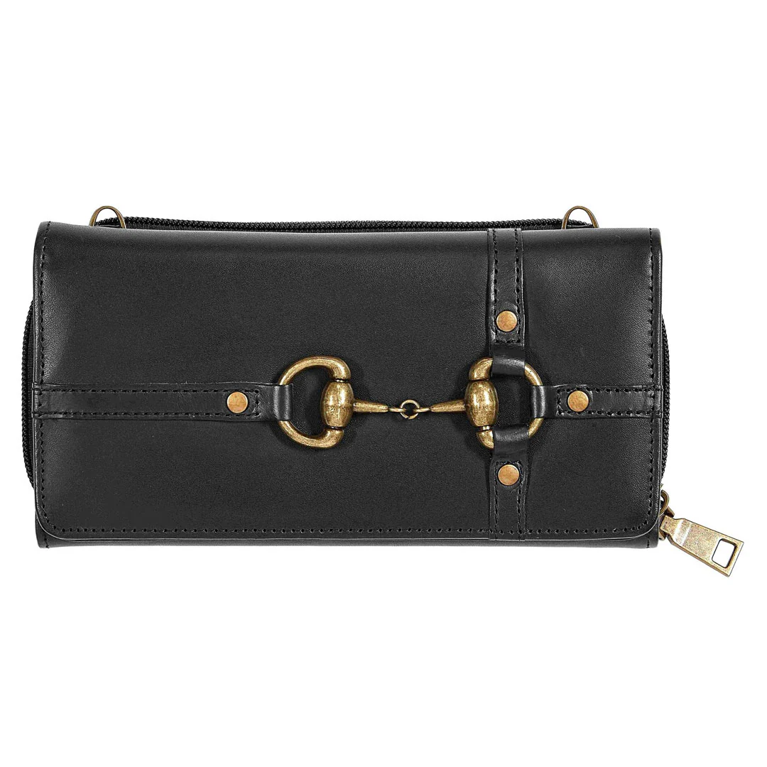 AWST Int'l Snaffle Bit Leather Cross Body Wallet - Image 9