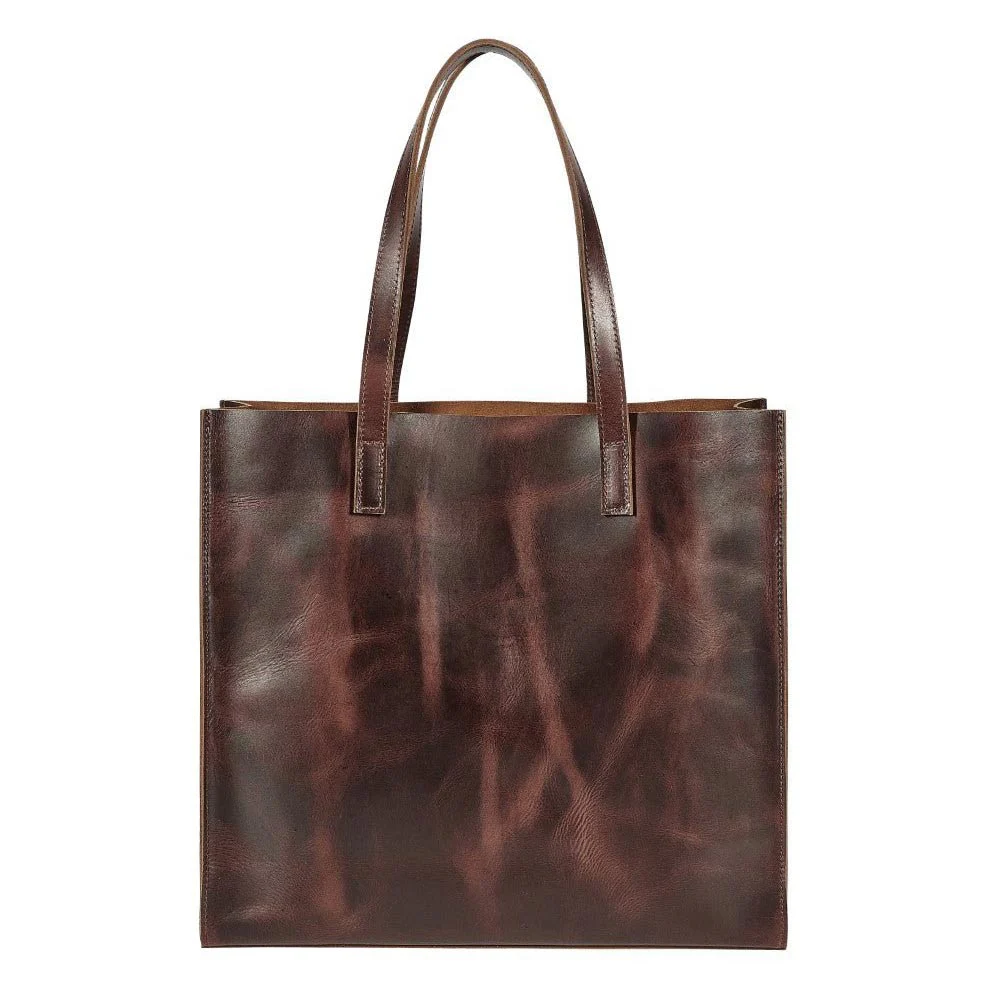 AWST Int'l Snaffle Bit Leather Tote Bag - Image 3