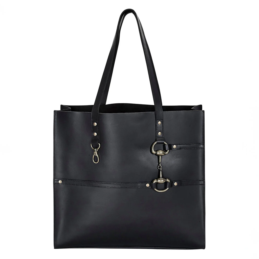 AWST Int'l Snaffle Bit Leather Tote Bag - Image 5