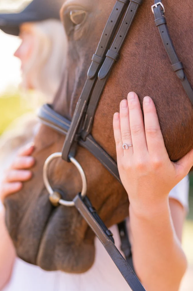 AWST Int'l Sterling Silver & Clear CZ Horseshoe Ring - Image 2