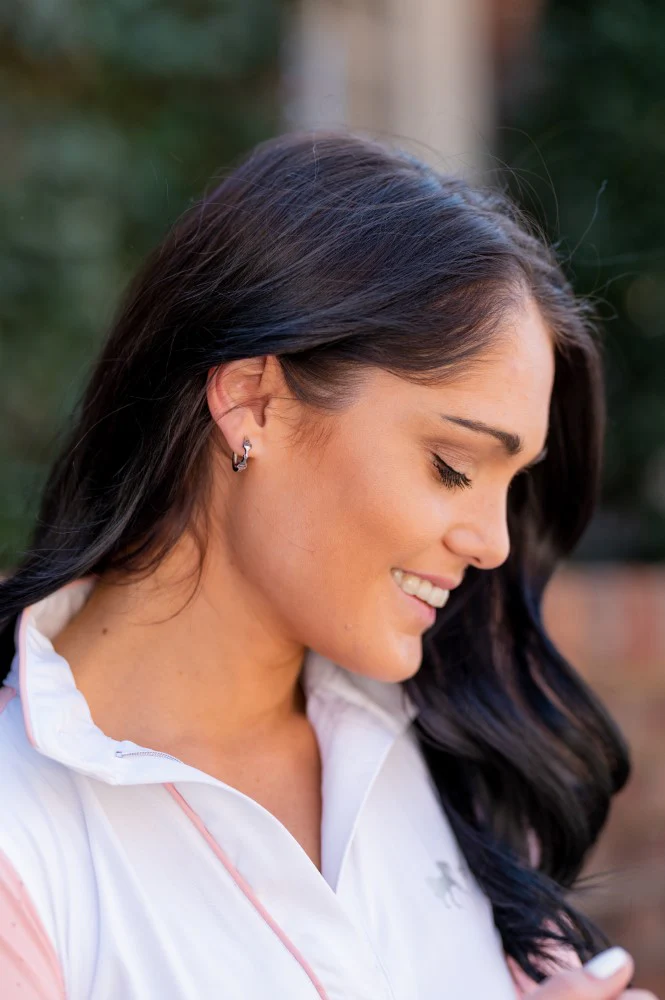 AWST Int'l Sterling Silver Snaffle Bit Hoop Earrings - Image 2